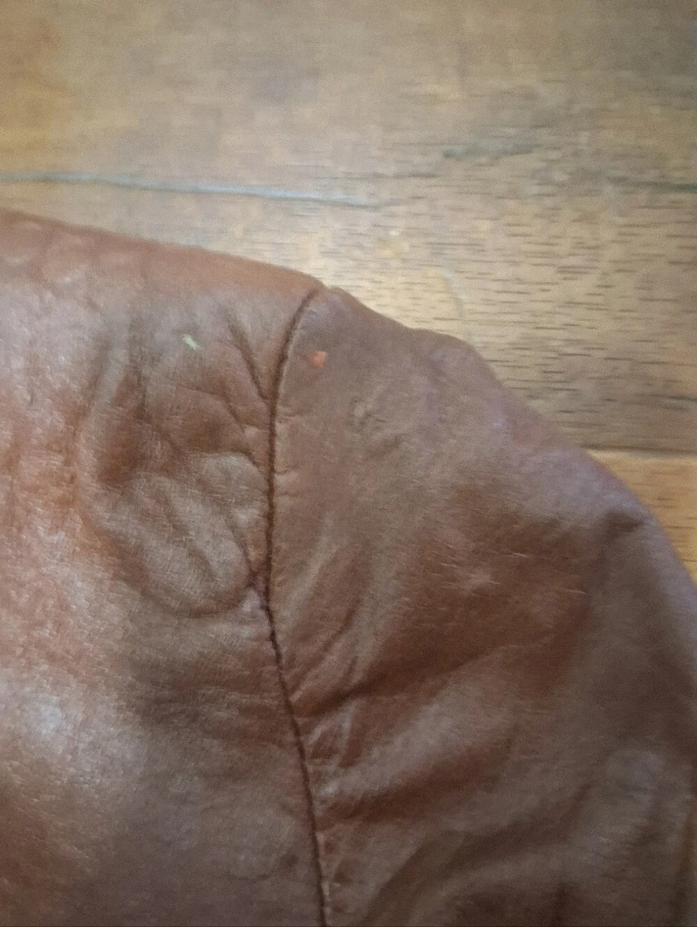 Women's Or Unisex Vintage 1970s Genuine Leather Jacket - Picture 8 of 8